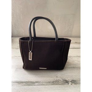 Nine West brown short handled zippered bag